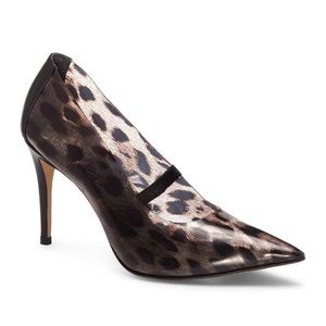 Annessta Leopard Print Clear Pump